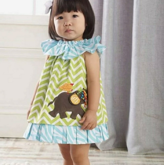 Mud Pie 9-12mths Elephant Dress - Picture 6 of 7